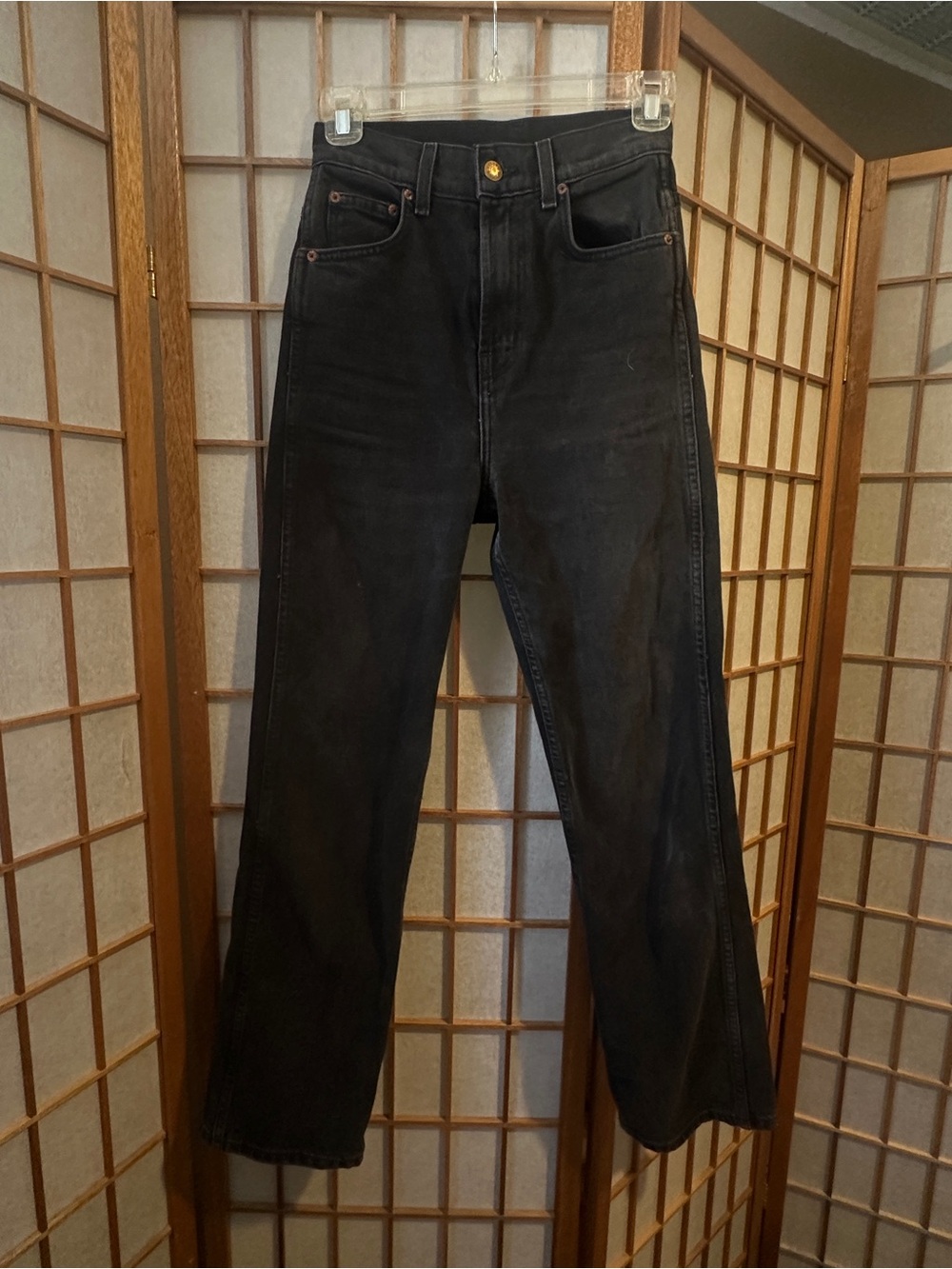 B sides Plein Black Denim High Rise Jeans